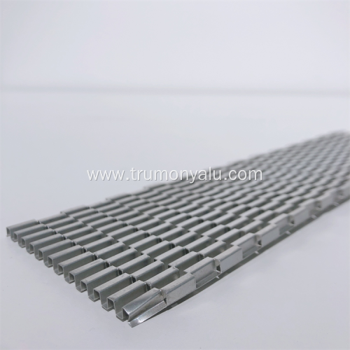 Heat Emission Extruded Aluminum Fin Ruffled Spare Parts